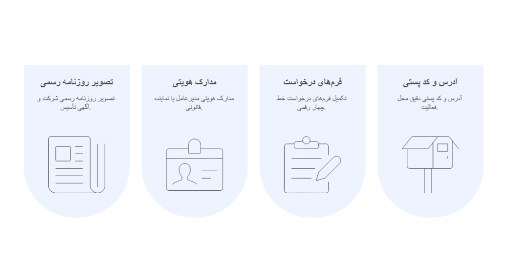 مراحل دریافت خط 4 رقمی