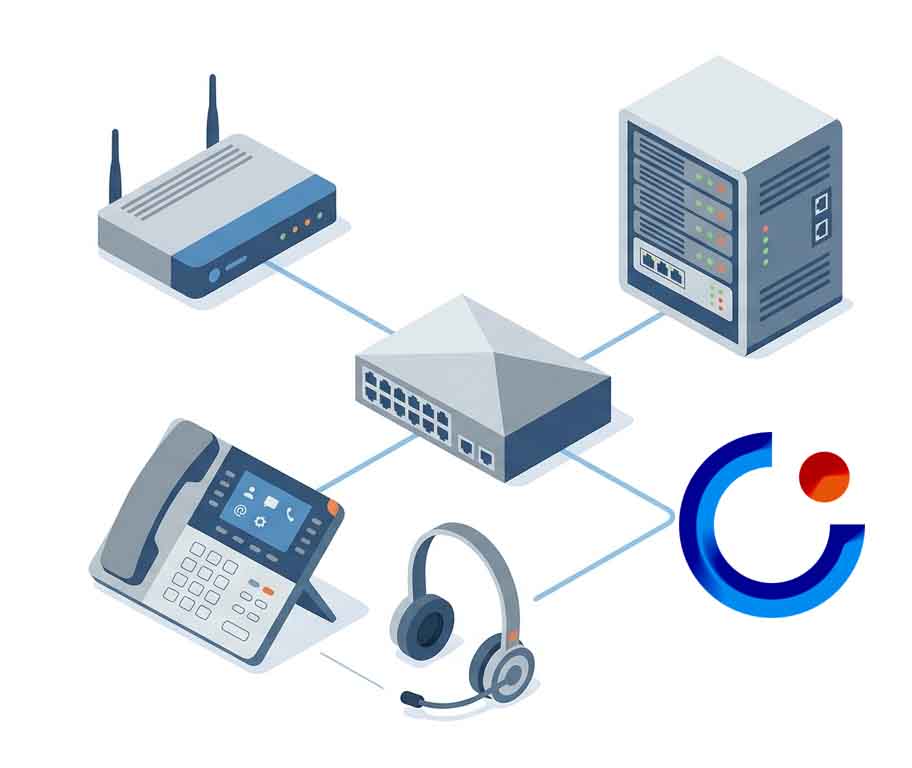 تجهیزات مورد نیاز تلفن اینترنتی Voip